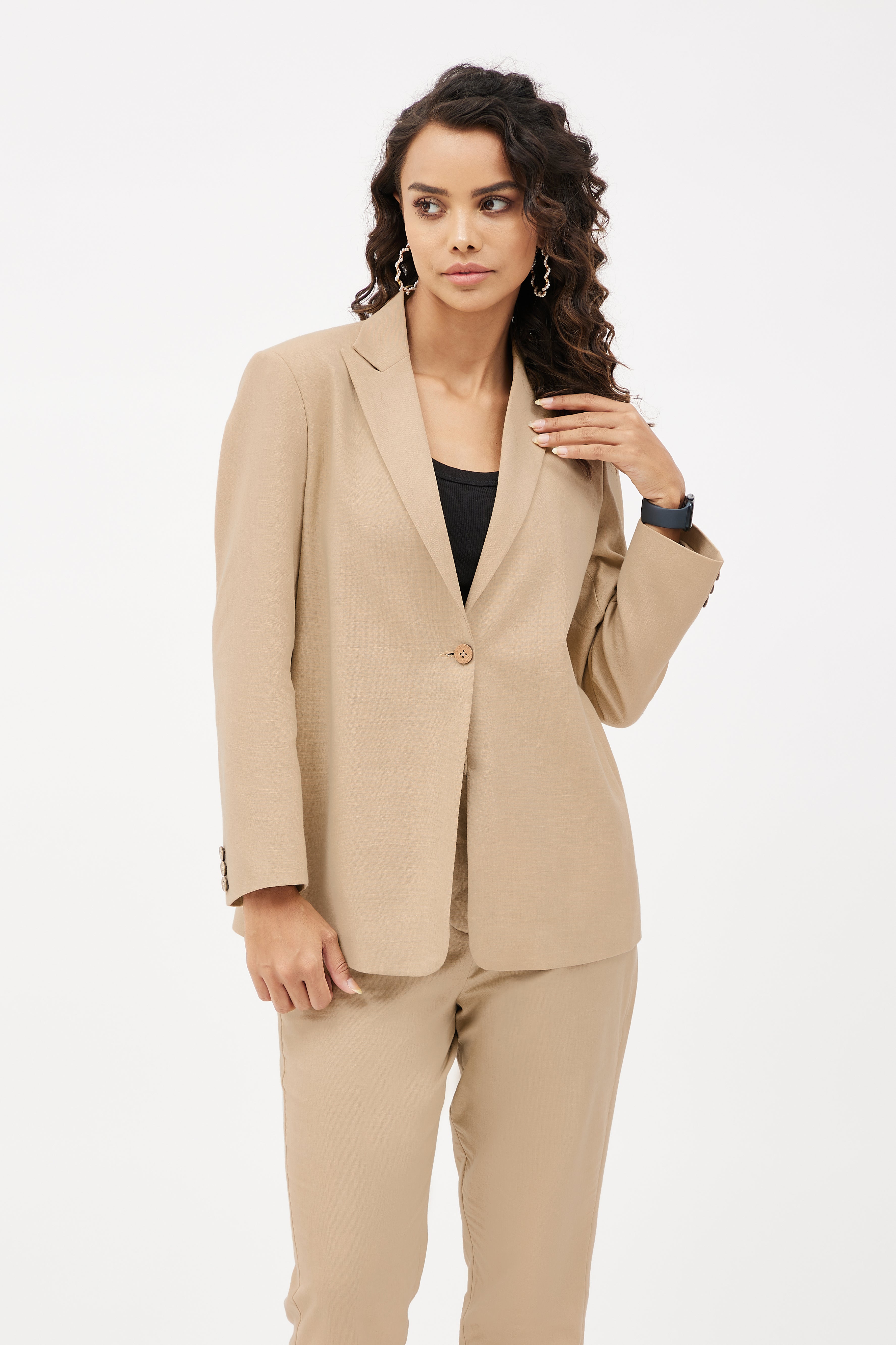 Satin printed Women's Suit with blazer and straight pants – The Ambition  Collective